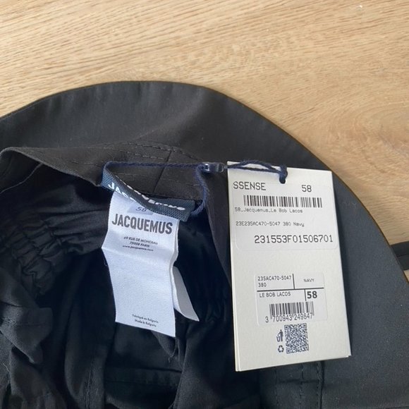 Jacquemus Black Le Bob Lacos Bucket Hat - Picture 5 of 5